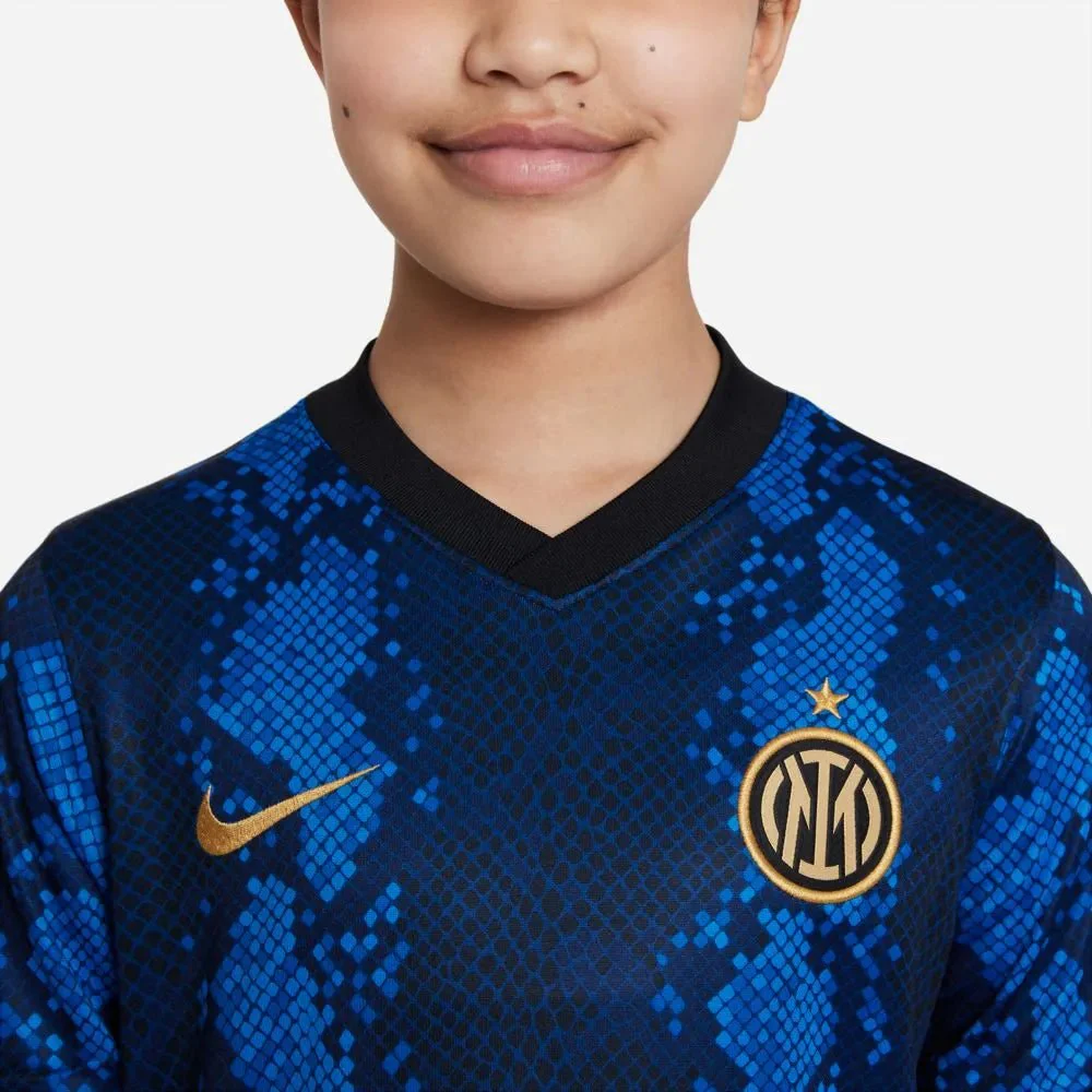 Nike 2021-22 Inter Milan Youth Home Jersey - Blue Spark - Image 5