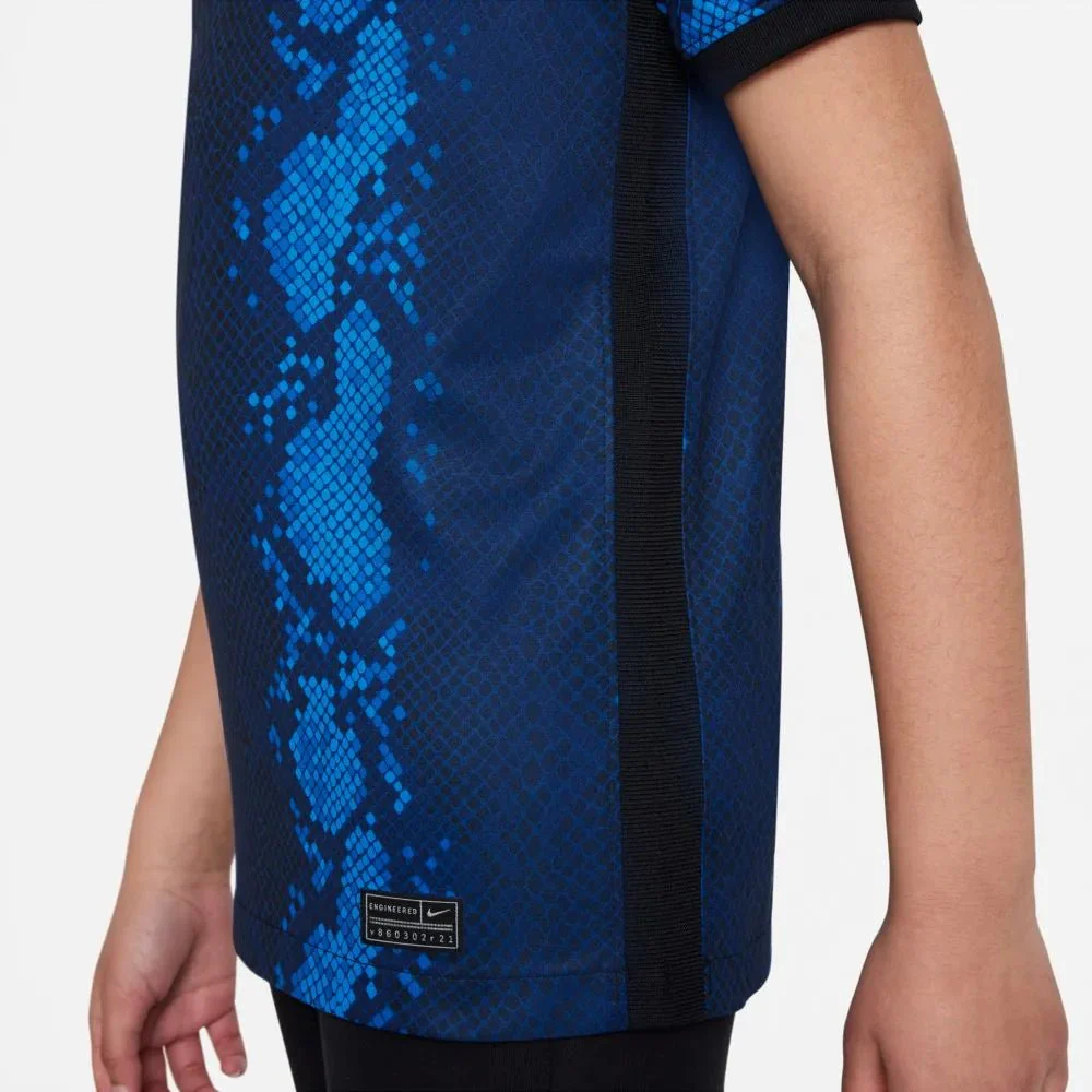 Nike 2021-22 Inter Milan Youth Home Jersey - Blue Spark - Image 7