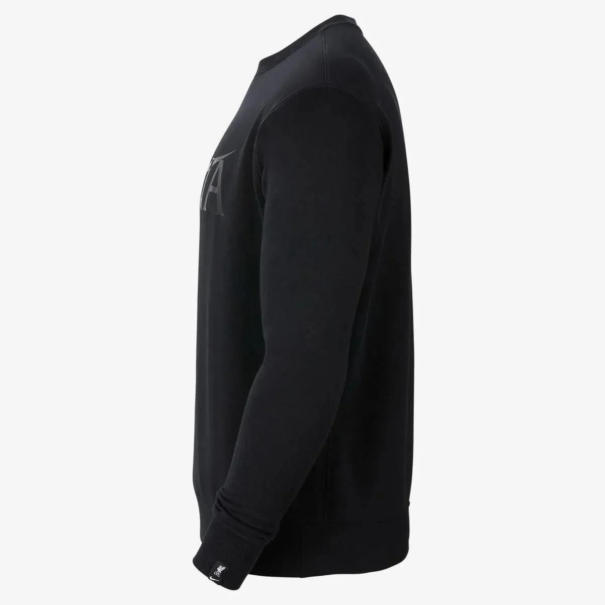 Nike 2021-22 Liverpool Fleece Crew Sweatshirt - Black - Image 2