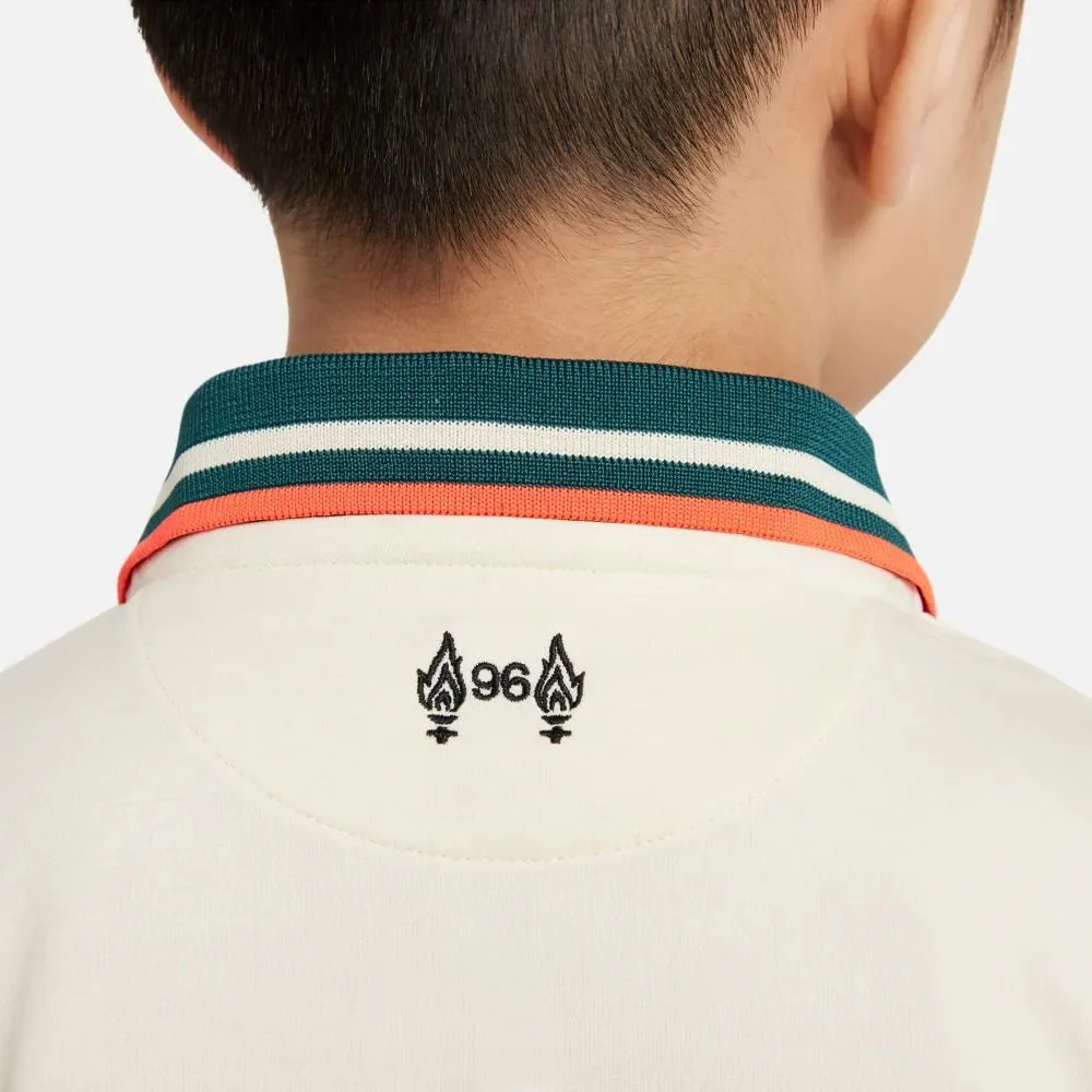 Nike 2021-22 Liverpool Little Kids Away Kit - Fossil - Image 4