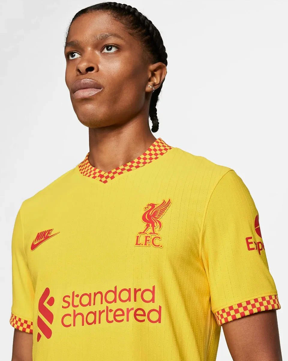 Nike 2021-22 Liverpool Third ADV Match Jersey - Yellow - Image 9