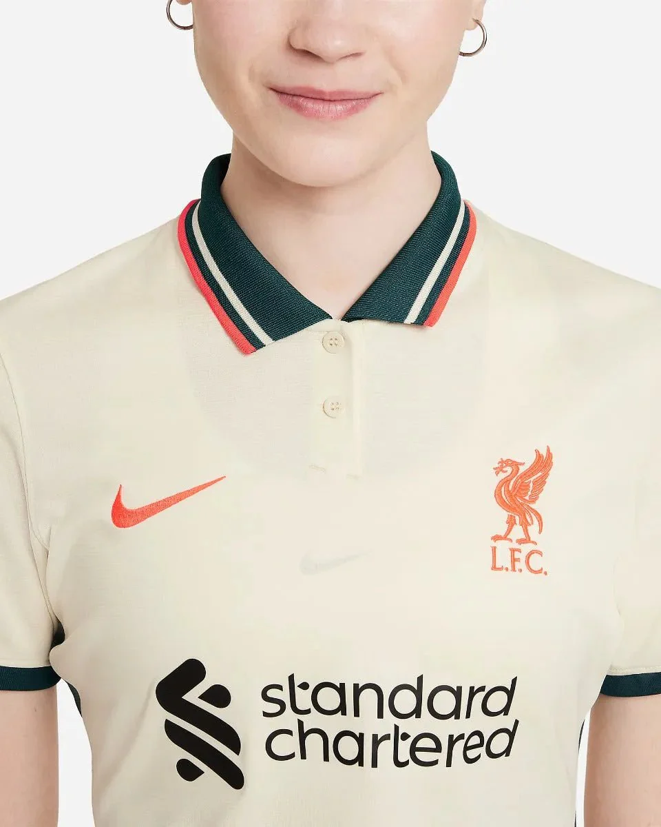 Nike 2021-22 Liverpool Women Away Jersey - Fossil - Image 3