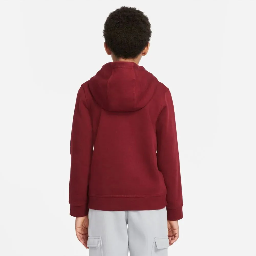 Nike 2021-22 Liverpool Youth Full-Zip Hoodie - Team Red - Image 2