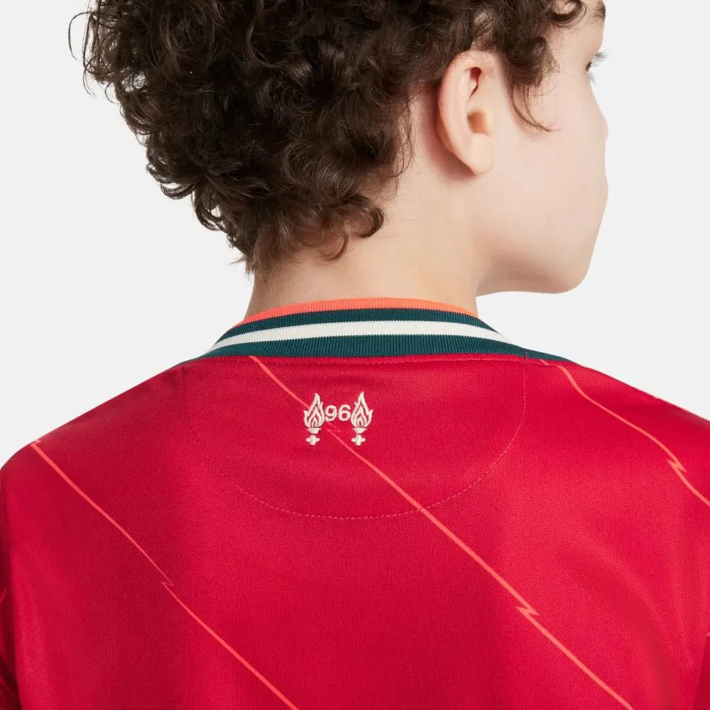 Nike 2021-22 Liverpool Youth Home Jersey - Gym Red-Crimson - Image 5