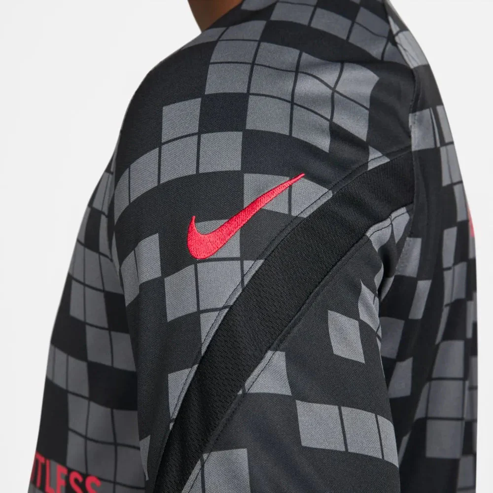 Nike 2021-22 PSG Pre-Match Jersey - Black-Grey - Image 5