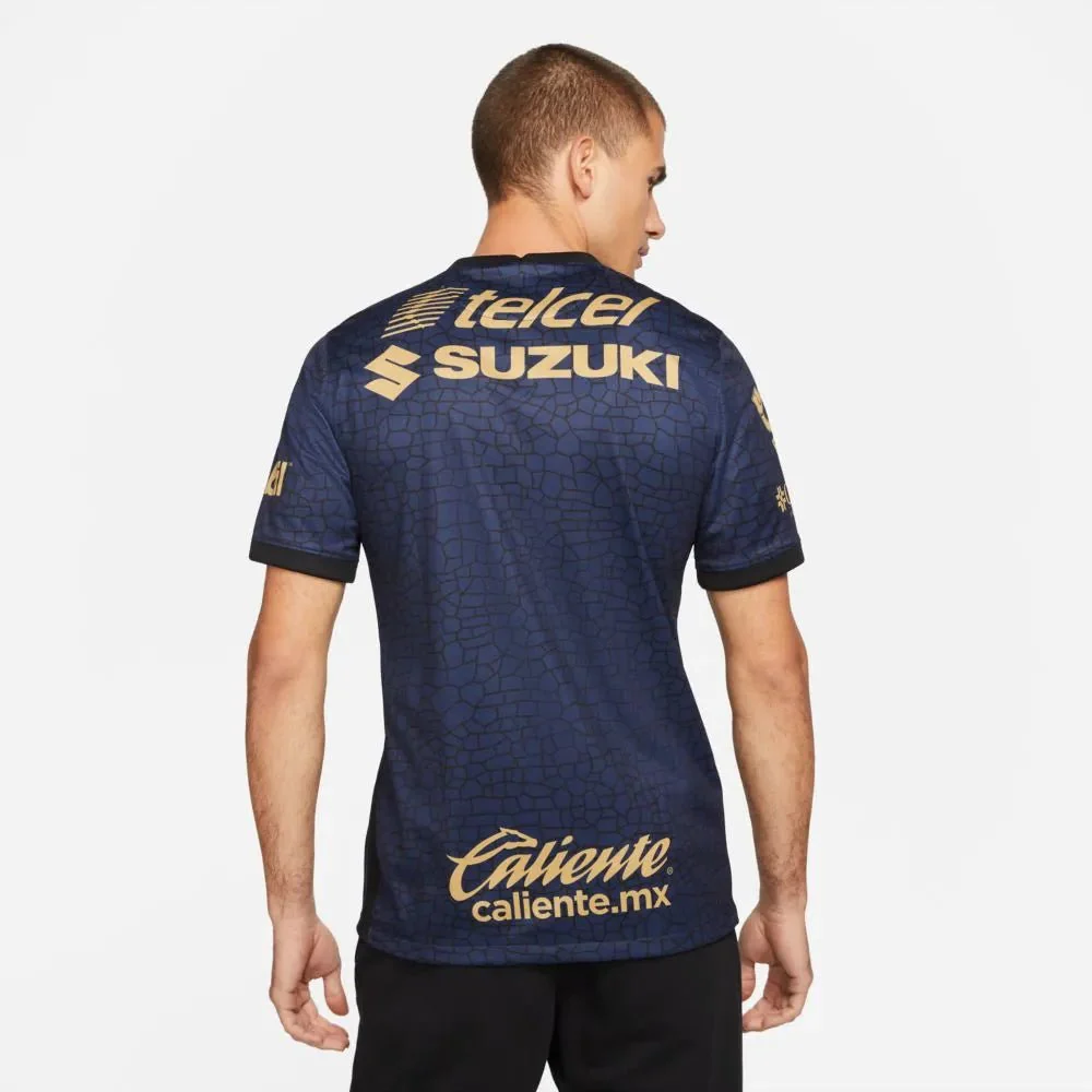 Nike 2021-22 Pumas Away Jersey - Navy-Gold - Image 2