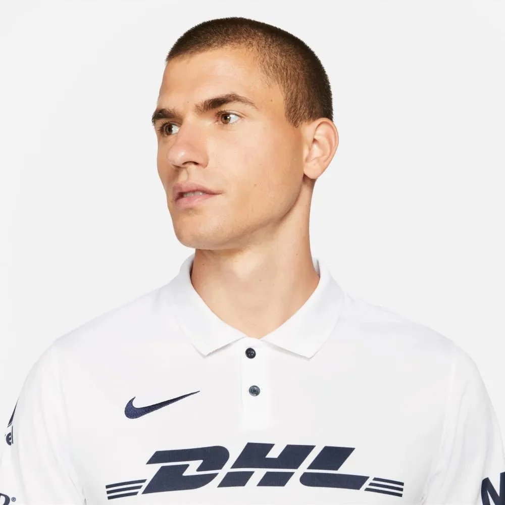 Nike 2021-22 Pumas Dry-Fit Home Jersey - White-Obsidian - Image 3