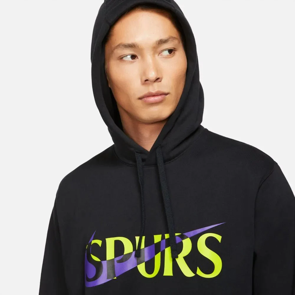 Nike 2021-22 Tottenham NSW Club Hoodie - Black-Purple - Image 2
