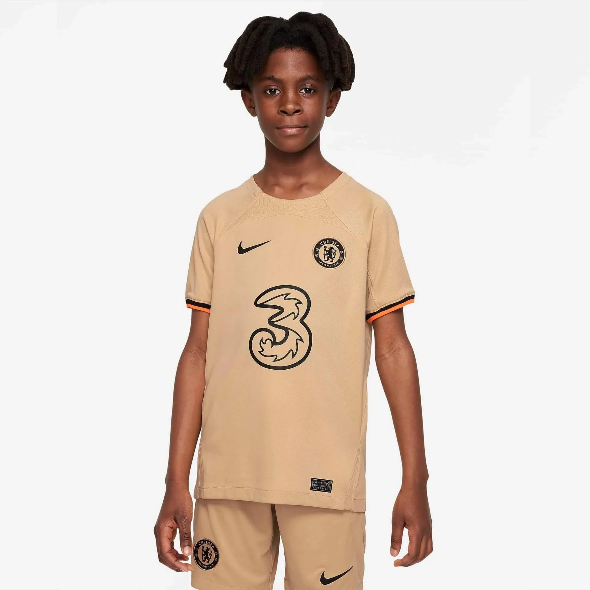 Nike 2022-23 Chelsea Youth Third Jersey - Sesame-Black