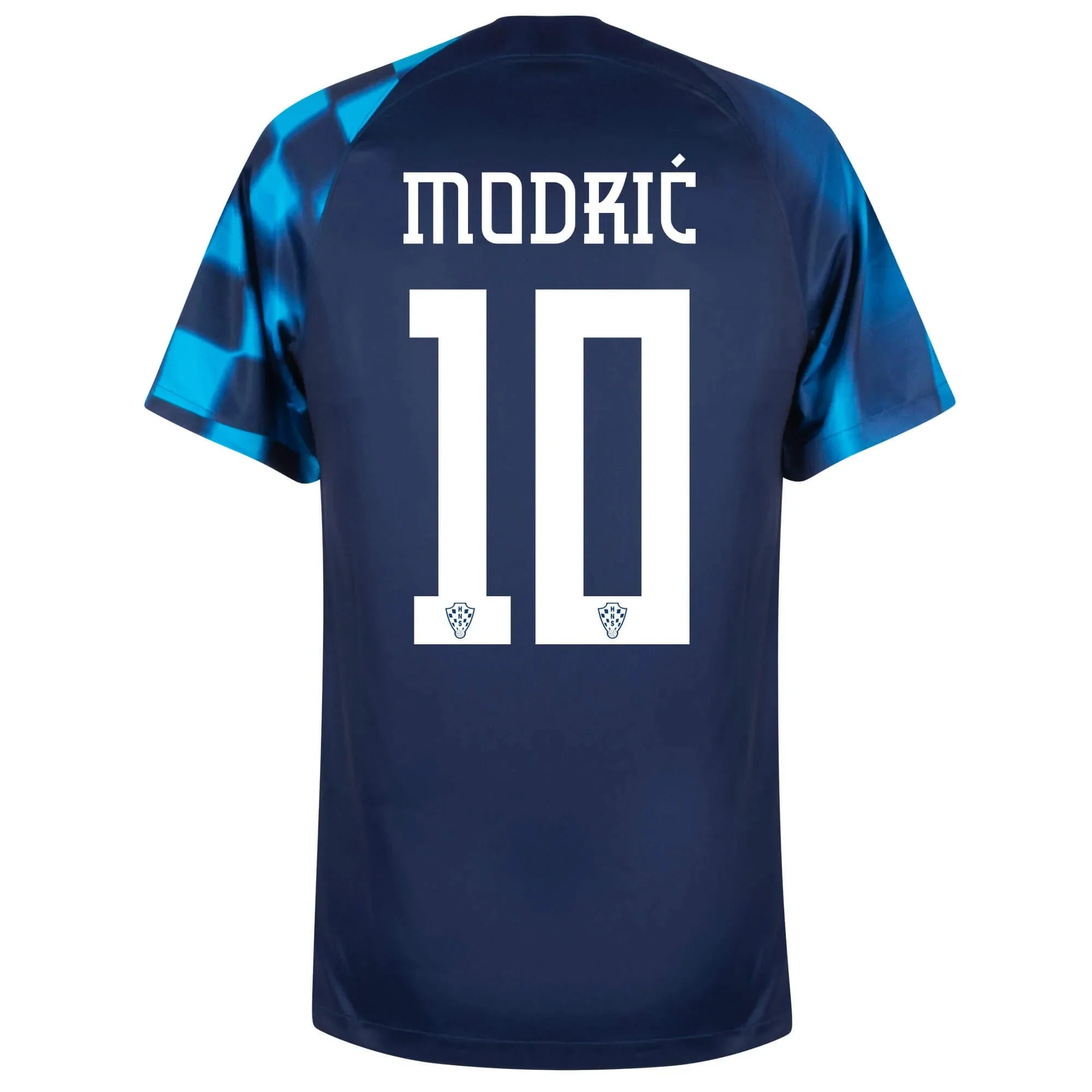 Nike 2022-23 Croatia Away Jersey Blackened Blue-Red - Image 2