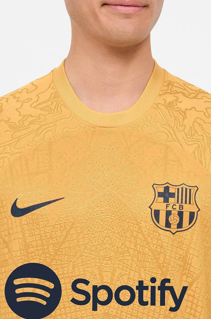 Nike 2022-23 FC Barcelona Authentic Away Jersey - Club Gold-Obsidian - Image 6