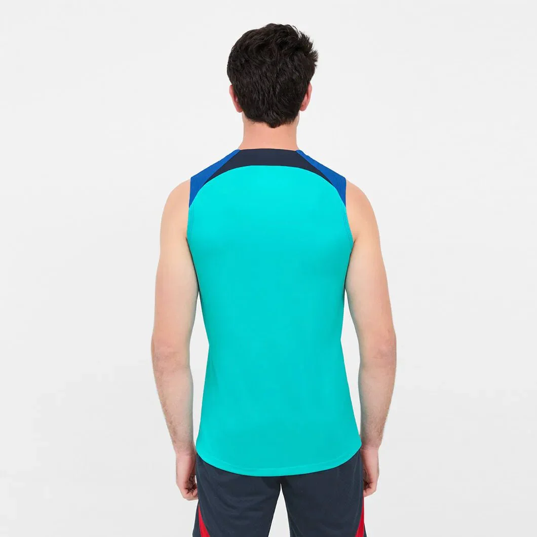 Nike 2022-23 FC Barcelona Sleeveless Strike Top - Aqua-Signal Blue - Image 2