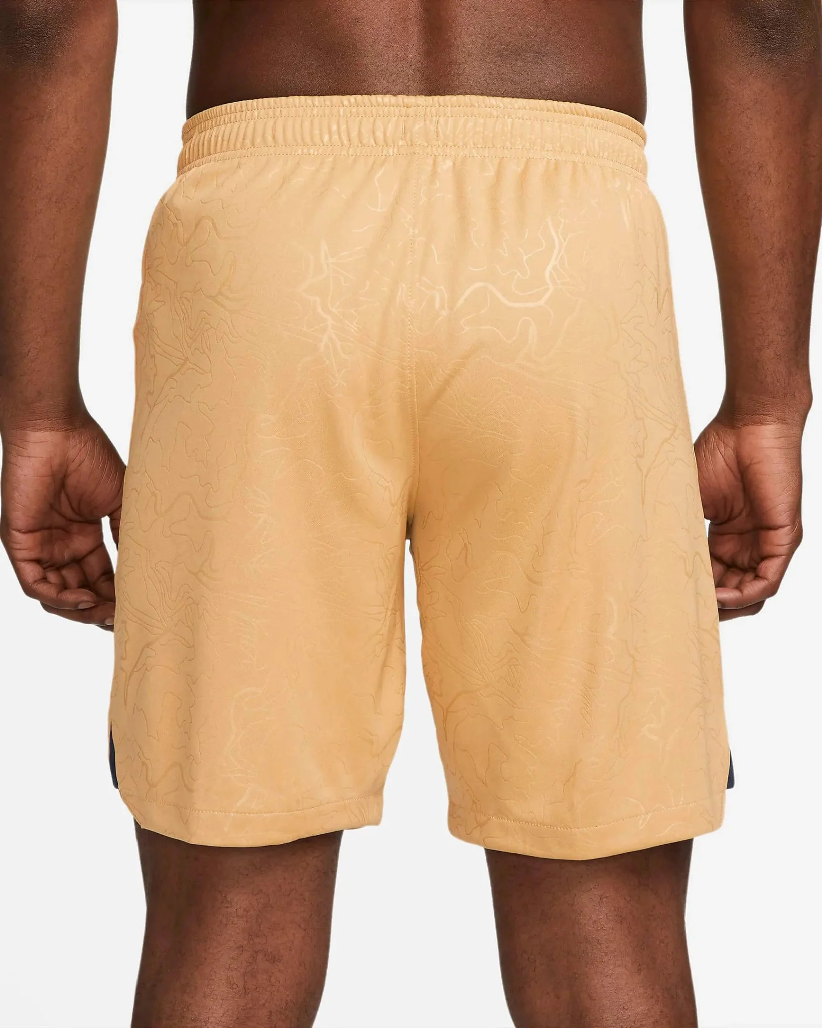 Nike 2022-23 FC Barcelona Stadium Away Shorts - Club Gold-Obsidian - Image 3