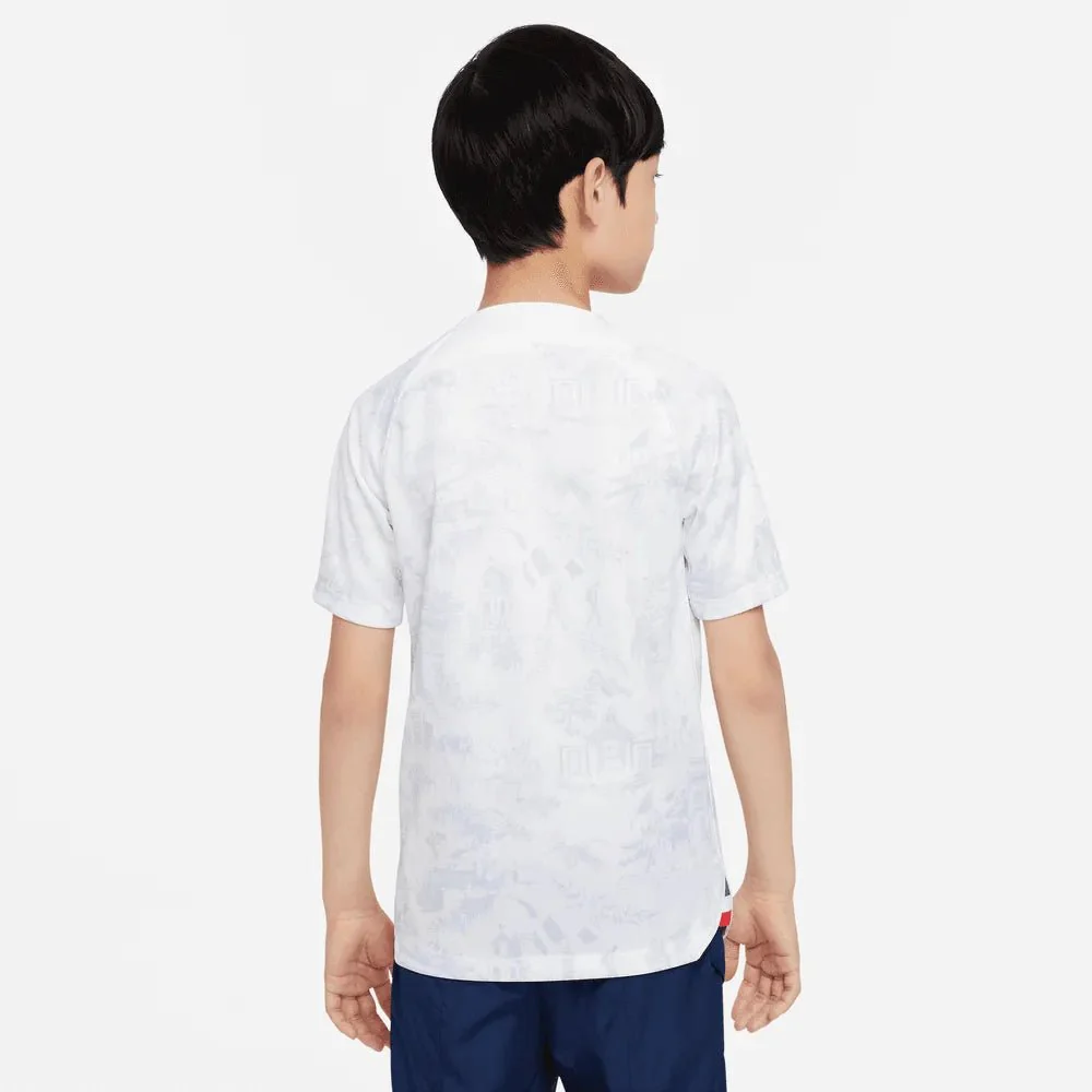 Nike 2022-23 France Away Youth Jersey White-Royal - Image 4
