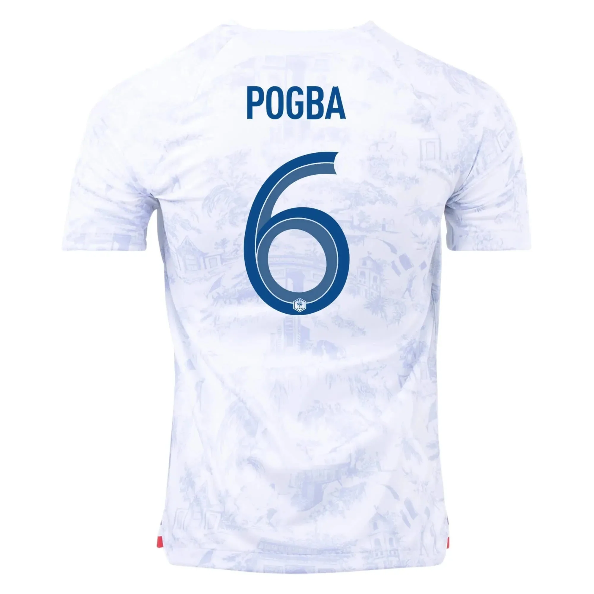 Nike 2022-23 France Away Youth Jersey White-Royal - Image 9