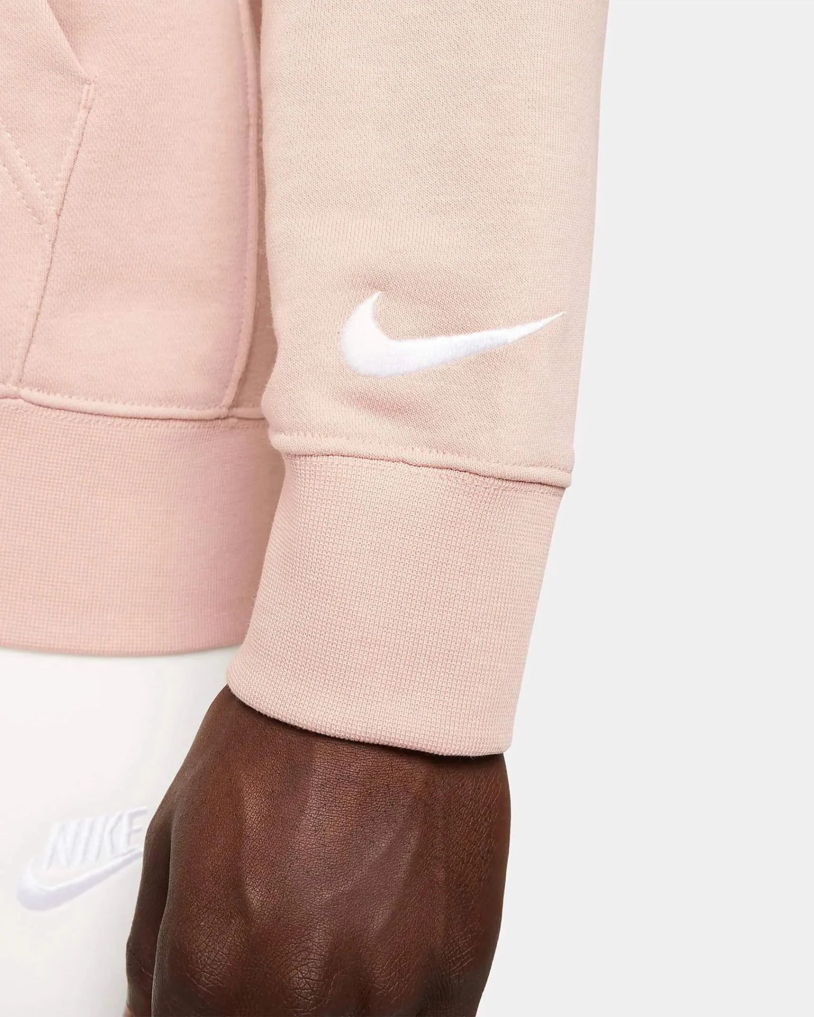 Nike 2022-23 PSG GFA Fleece Hoodie - Rose Whisper-White - Image 4