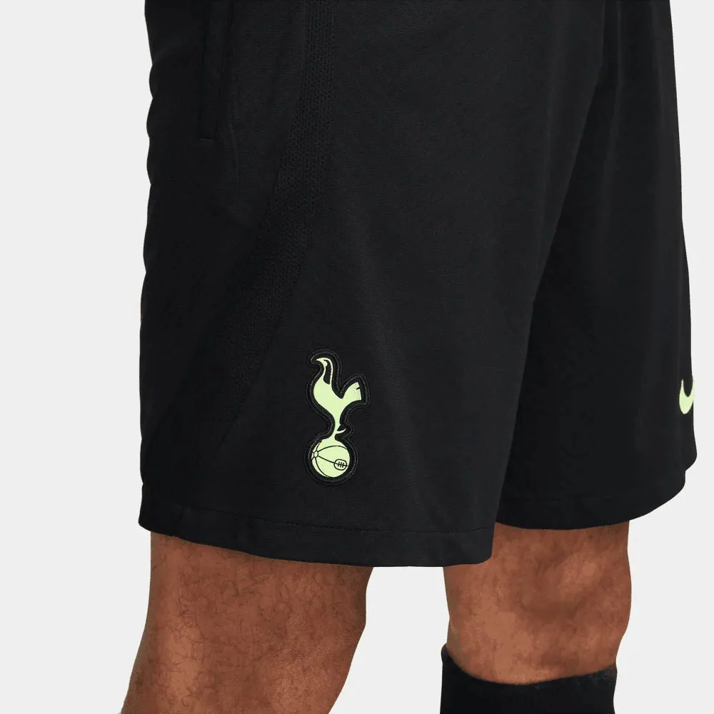Nike 2022-23 Tottenham Strike Shorts - Black-Volt - Image 6