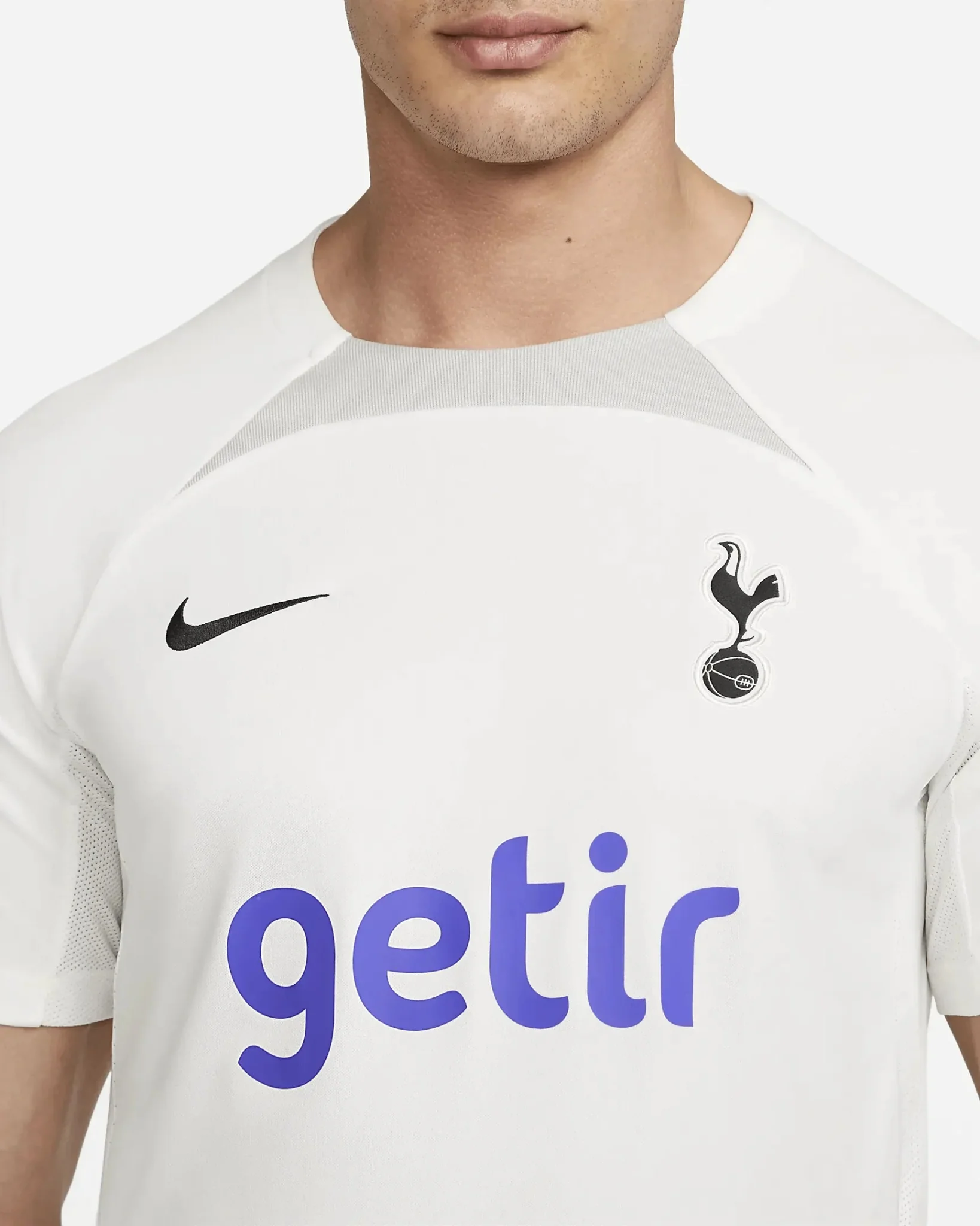 Nike 2022-23 Tottenham Strike Top - White-Black - Image 3