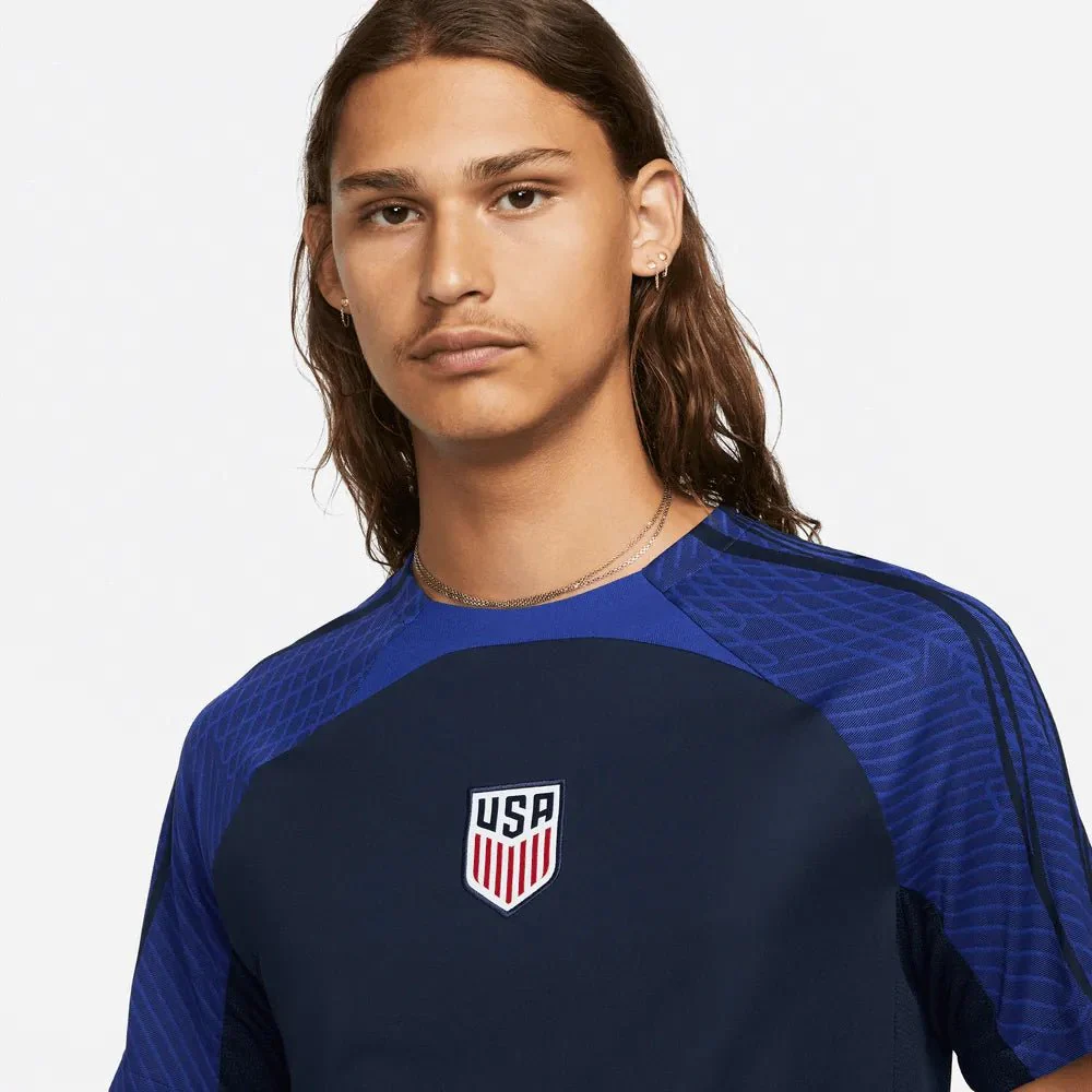Nike 2022-23 USMNT Strike Top Navy-Bright Blue - Image 3