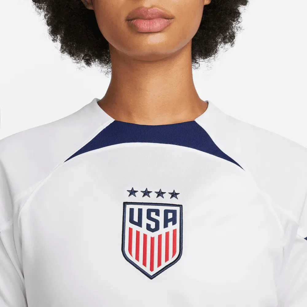 Nike 2022-23 USWNT Women's Home  Jersey White-Hyper Blue - Image 3