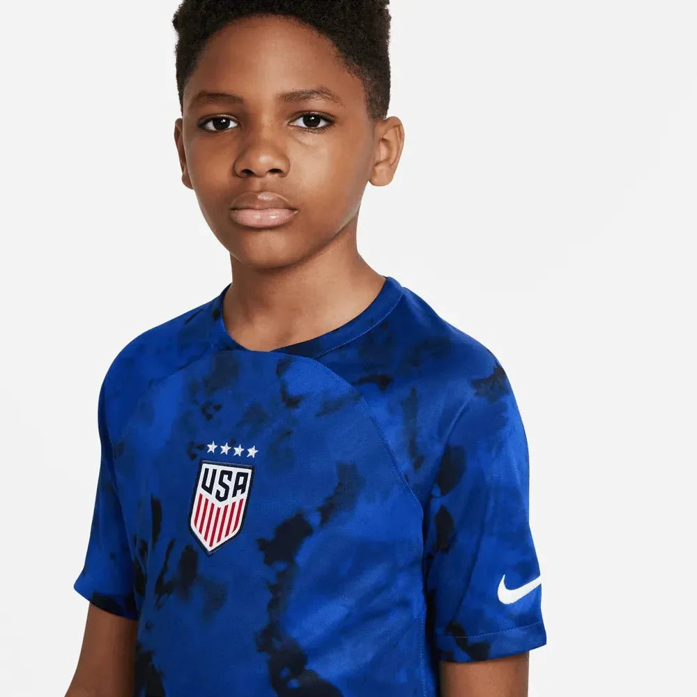 Nike 2022-23 USWNT Youth Jersey  Bright Blue-Navy - Image 3