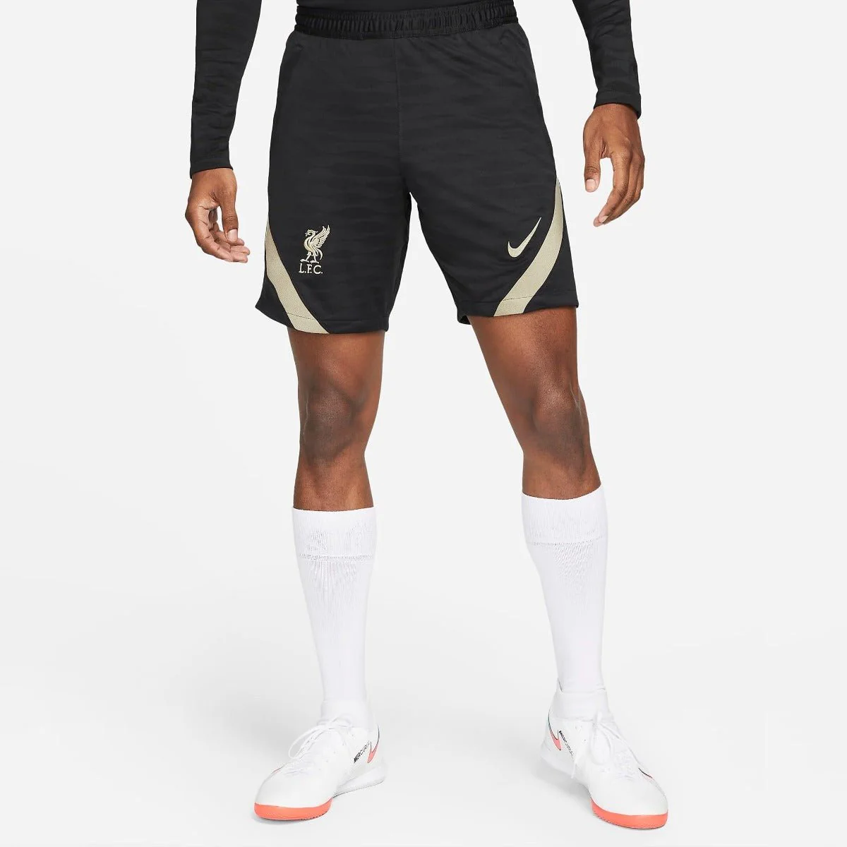 Nike 2022 Liverpool DF Strike Shorts KZ - Black-Mystic Stone