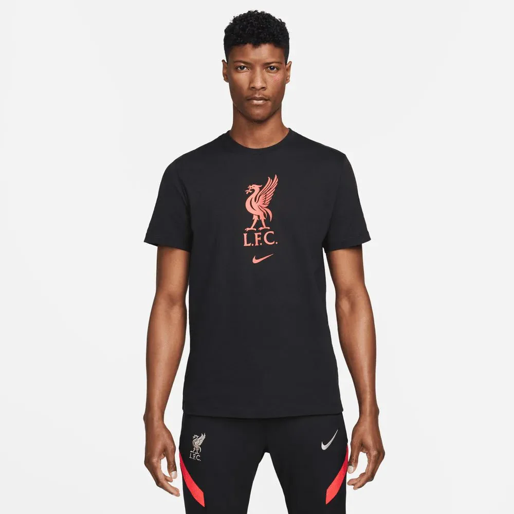 Nike 2022 Liverpool NK Crest SS Tee - Black