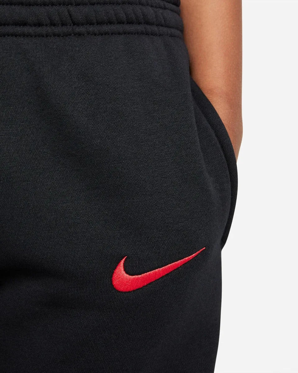 Nike 2022 PSG Youth GFA Fleece Pants - Black-Red - Image 5