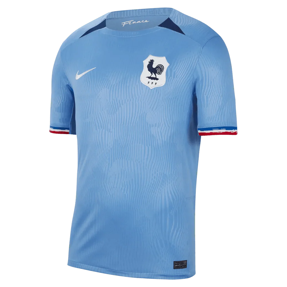 Nike 2023-24 France Women's (Men's Cut) Stadium Home Jersey