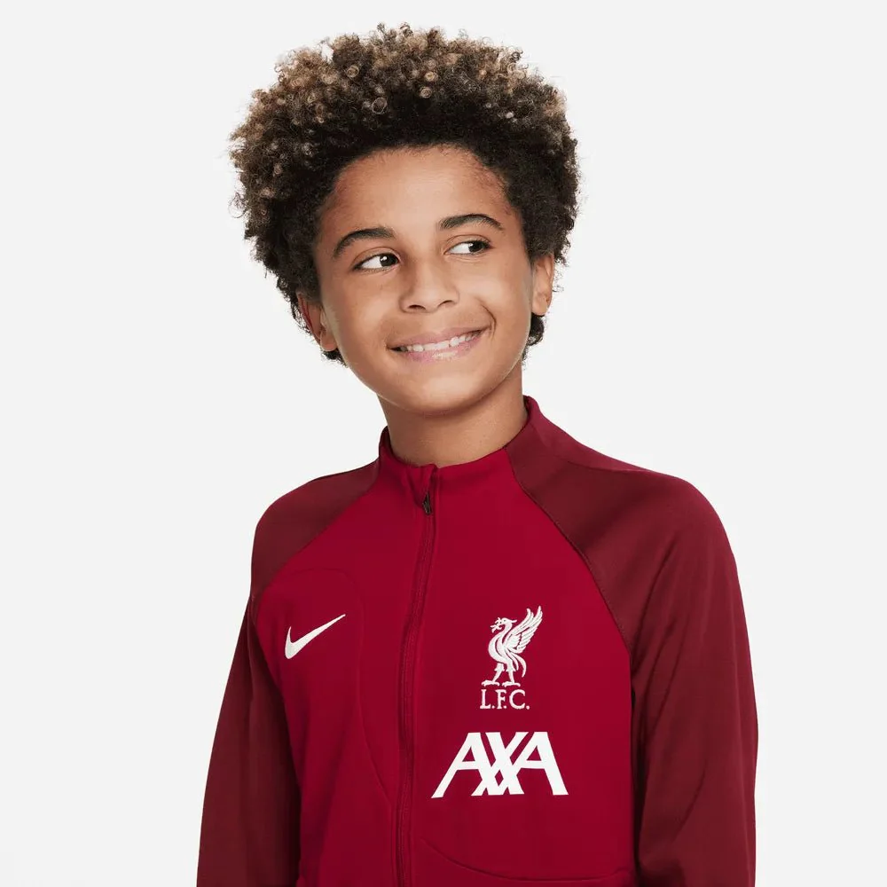 Nike 2023-24 Liverpool Youth Anthem Jacket - Red - White - Image 3