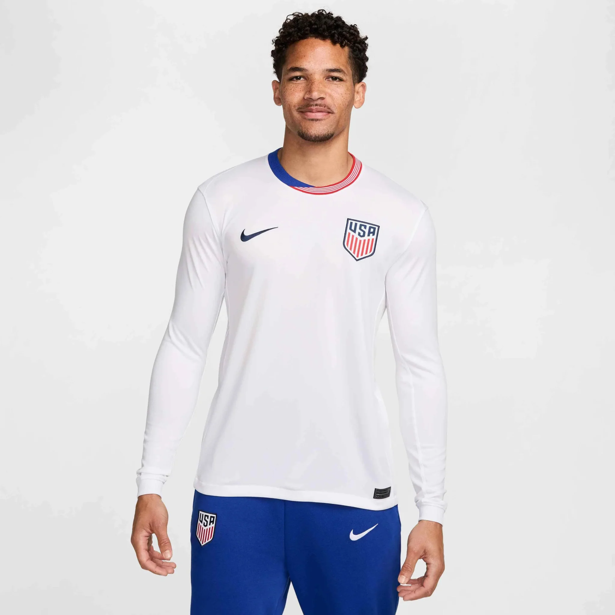 Nike 2024-25 USMNT Men's Stadium Home Long-Sleeve Jersey