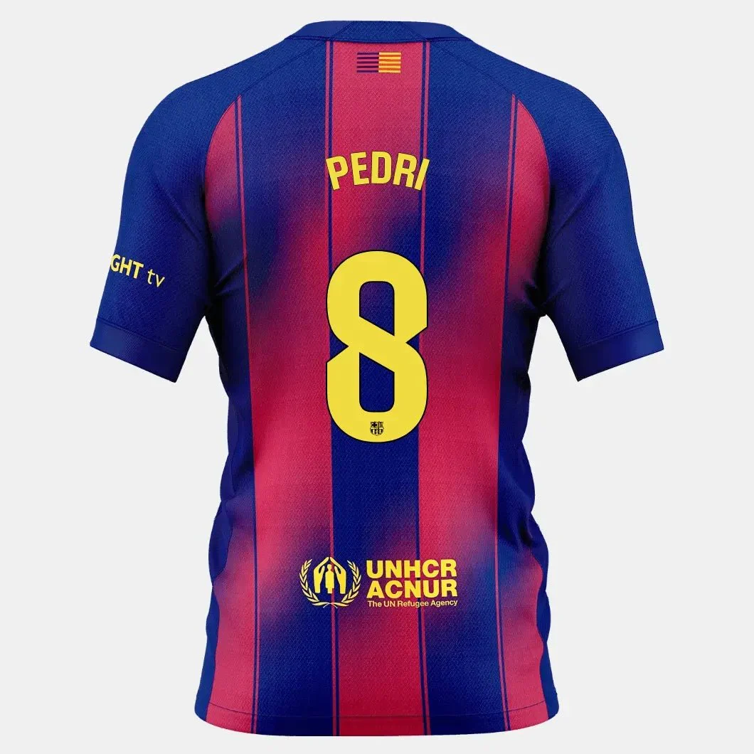 Nike 2025-26 Barcelona Youth Stadium Home Soccer Jersey - Image 11