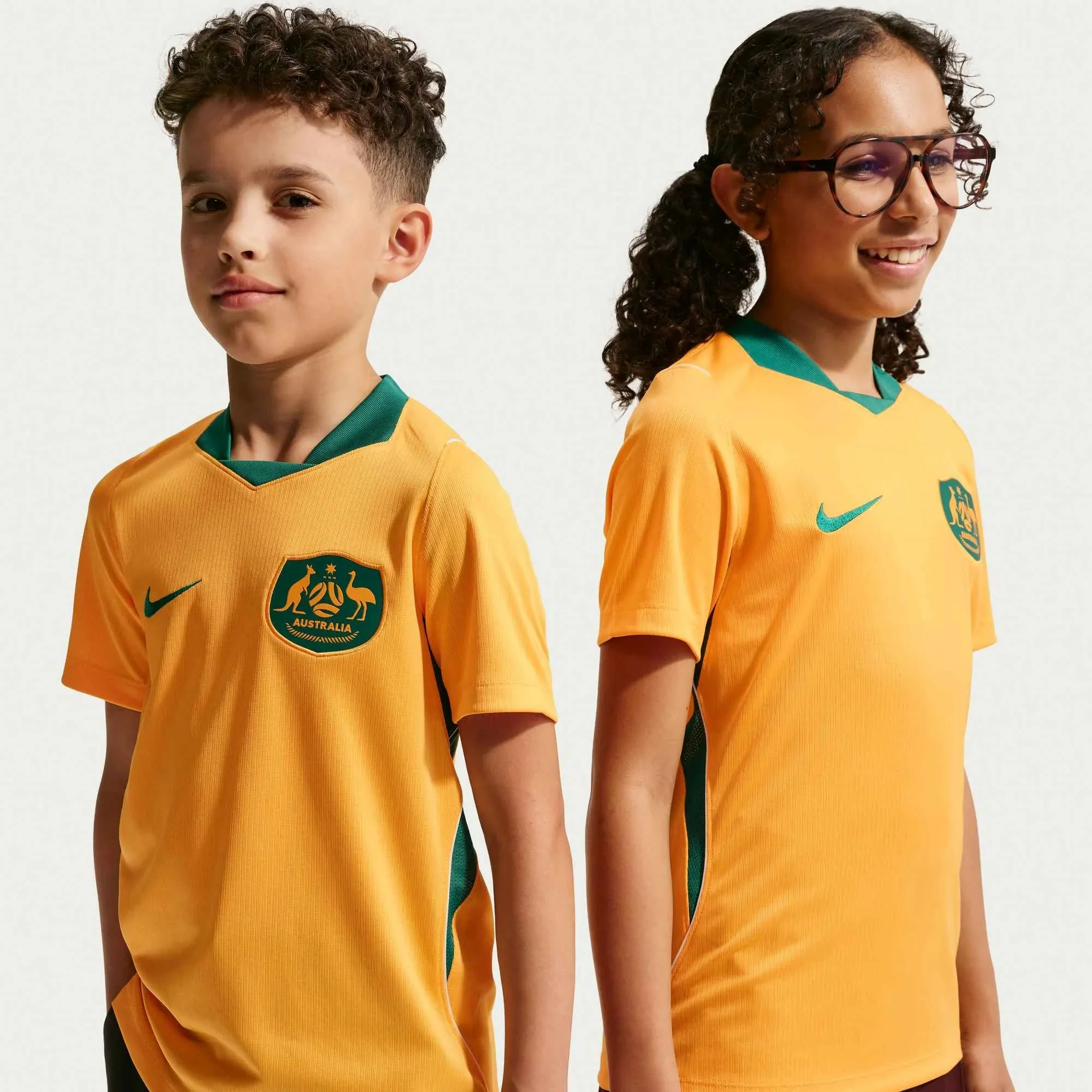 Nike 2026 Australia Youth Stadium Home Soccer Jersey - Image 3