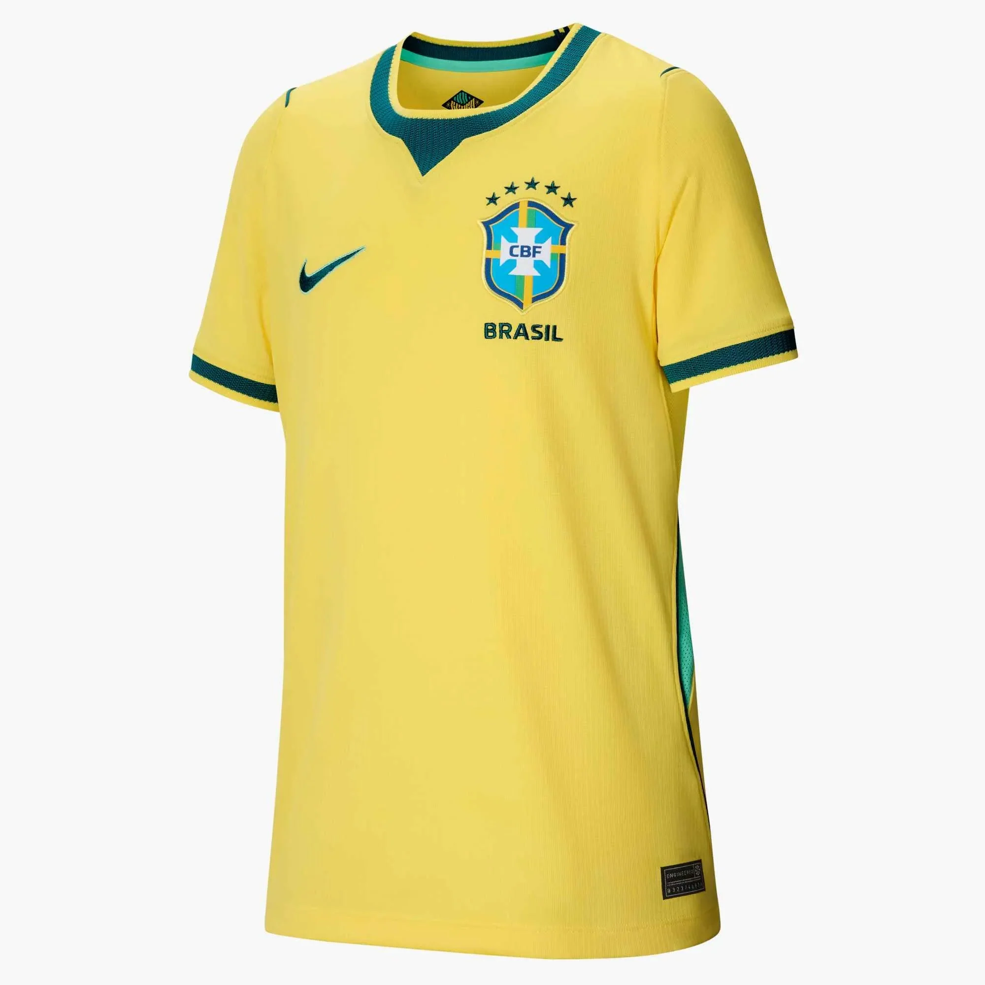 Nike 2026 Brazil Youth Stadium Home Soccer Jersey