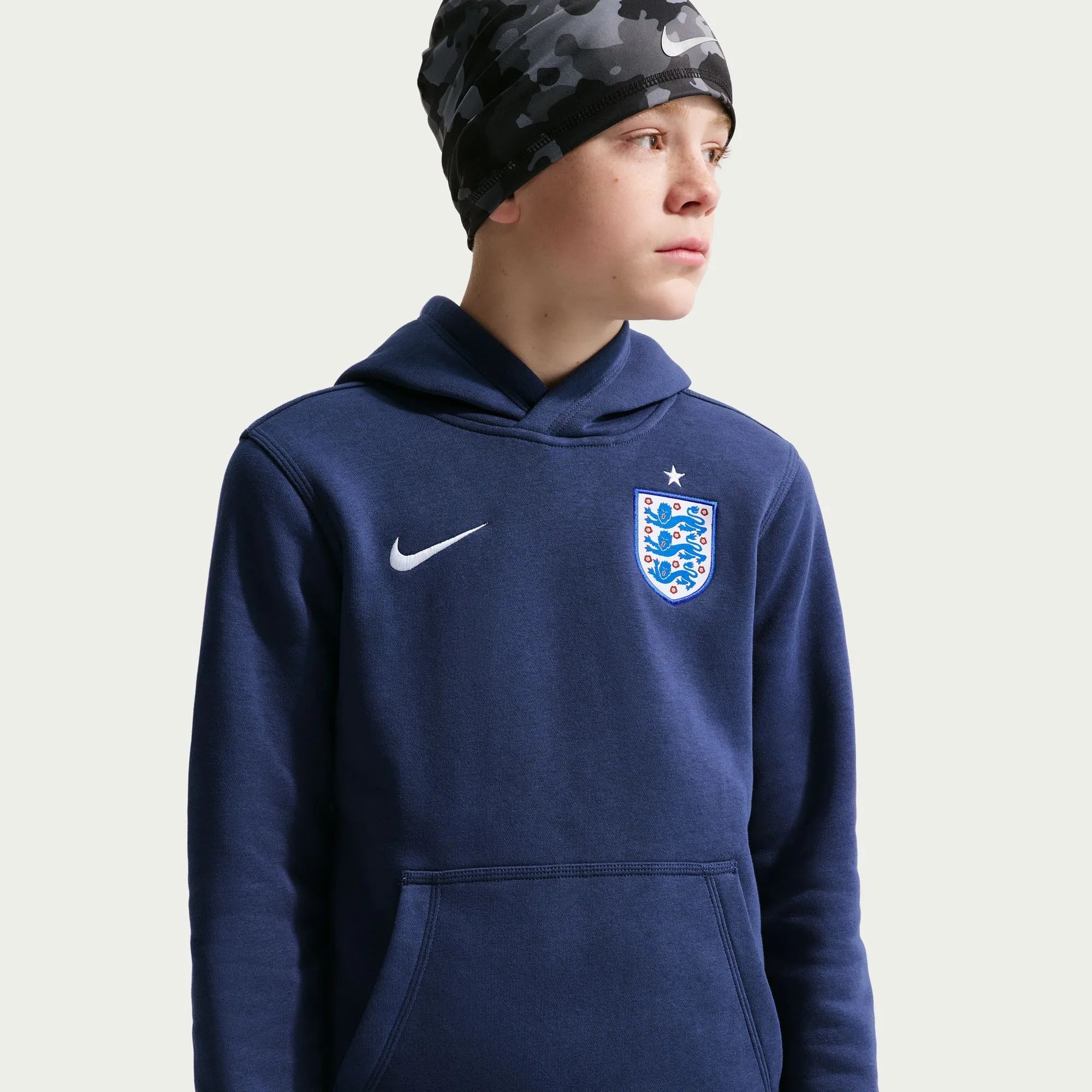 Nike 2026 England Youth Club Pullover Hoodie - Image 3