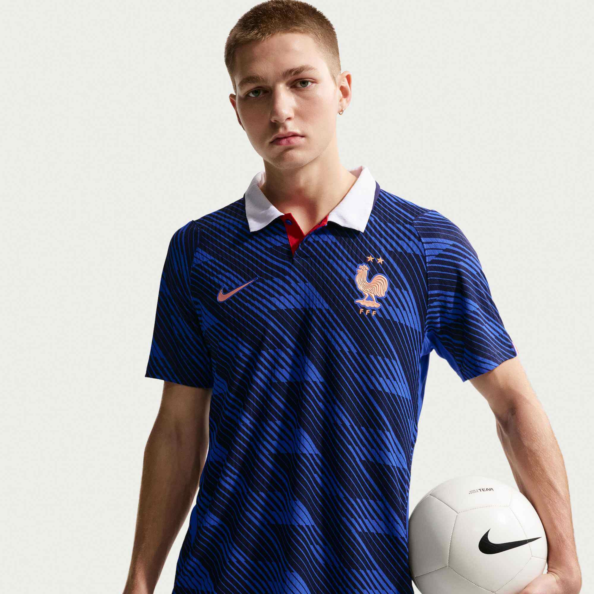 Nike 2026 France Men's Authentic Home Soccer Jersey - Image 6