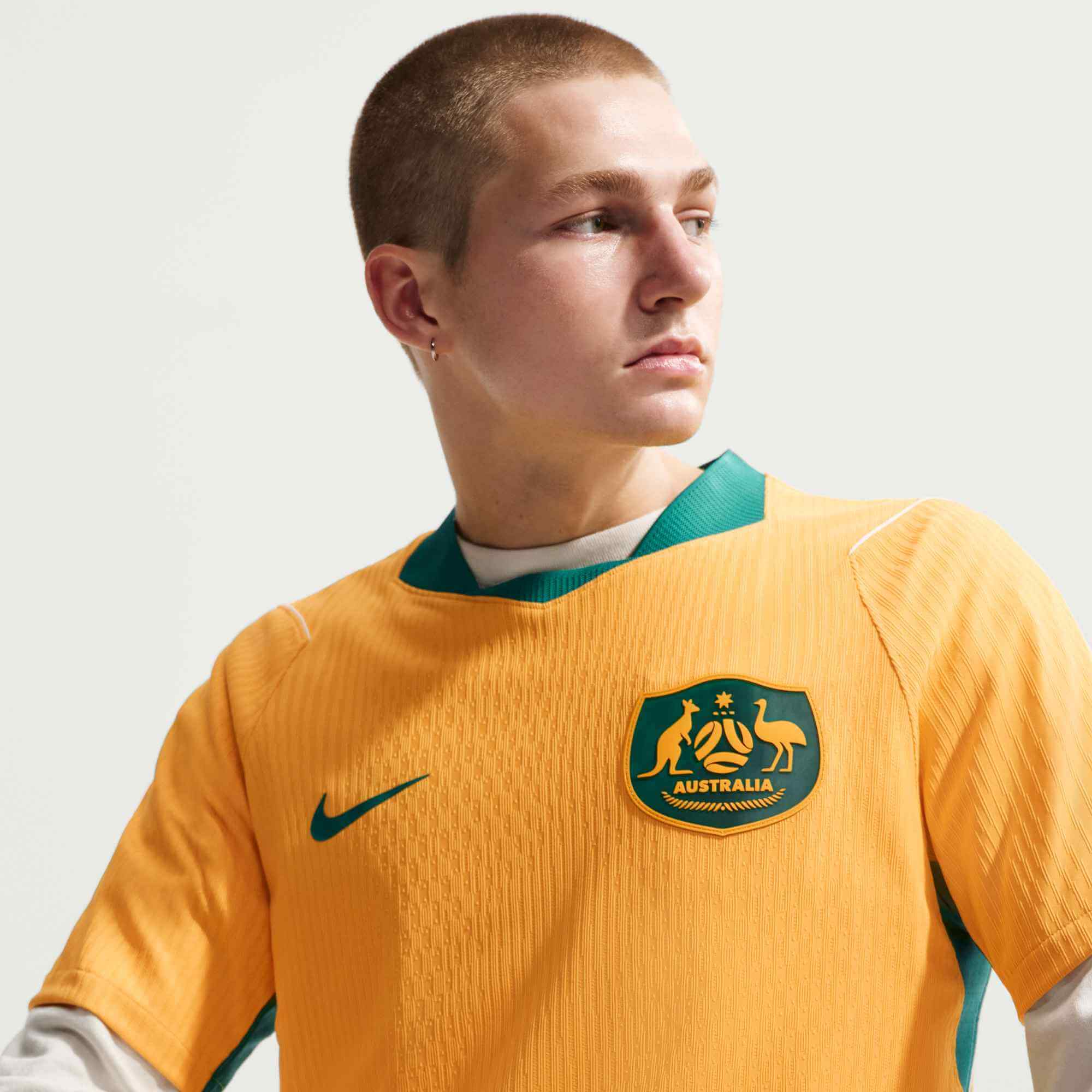 Nike 2026 Australia Men's Authentic Home Soccer Jersey - Image 8