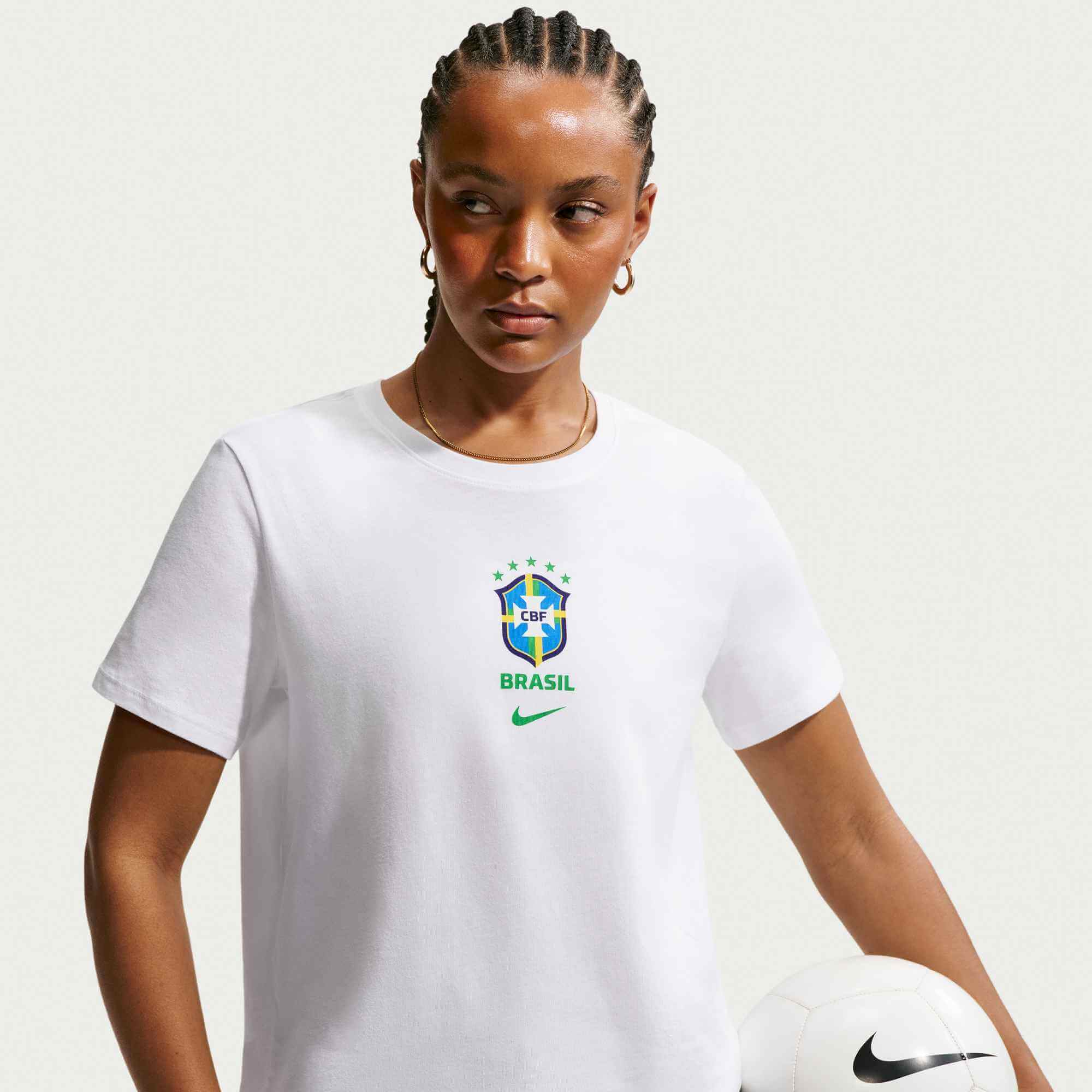 Nike 2026 Brazil Women's Crest Tee - Image 3