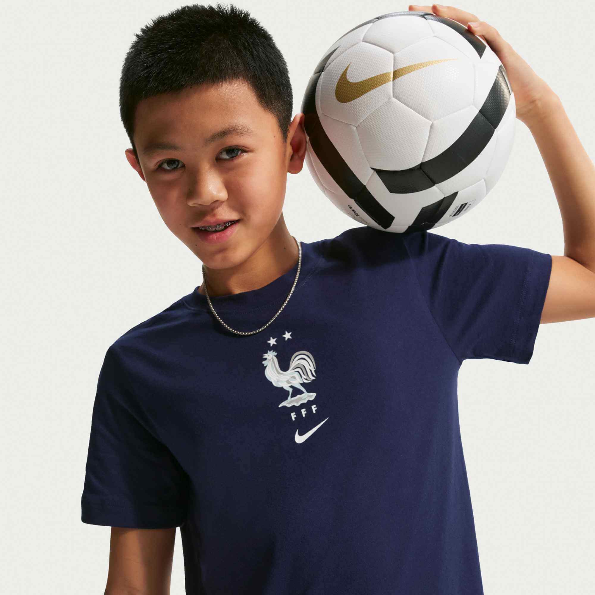 Nike 2026 France Youth Crest Tee - Image 4