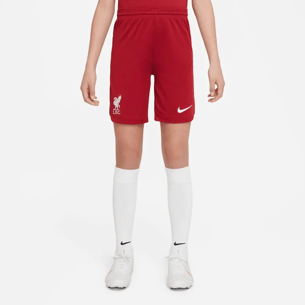 Nike 22-23 Liverpool FC Youth Home Shorts - Red-White