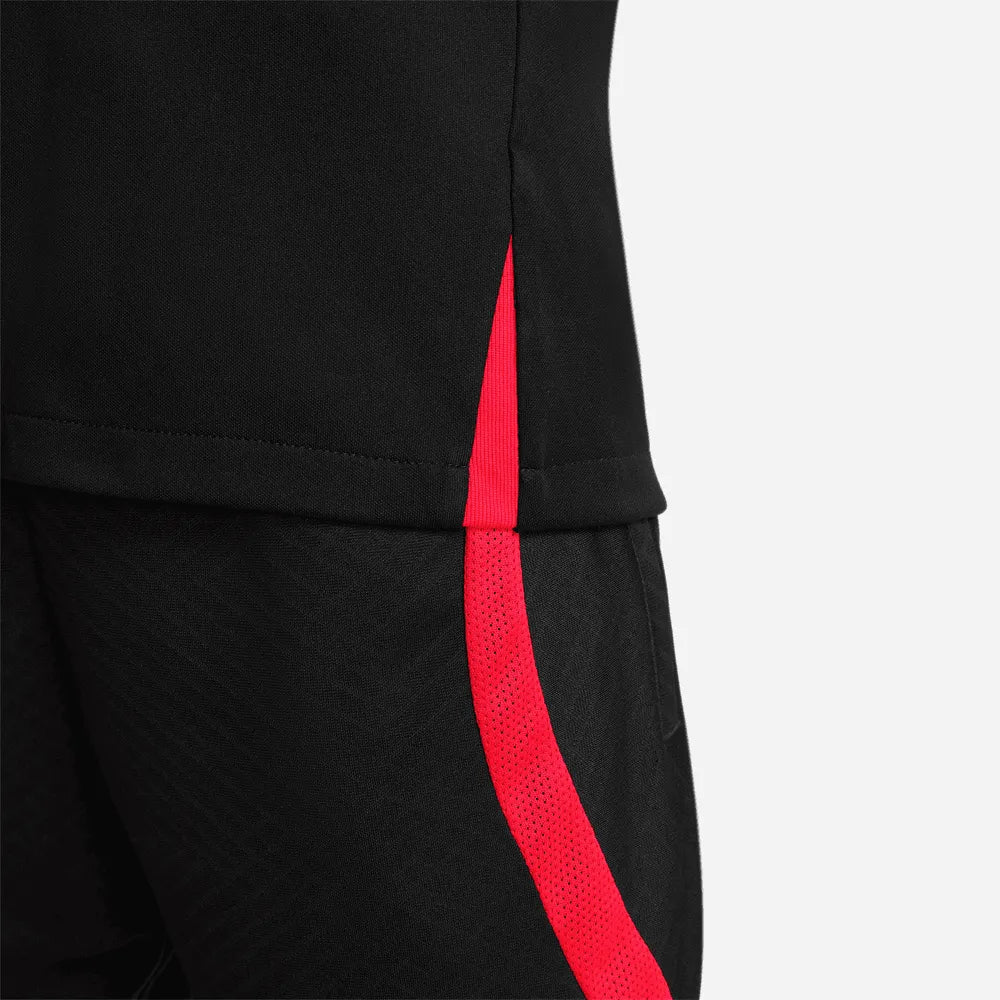 Nike 22-23 Liverpool Youth DF Strike Top - Black-Siren Red - Image 4
