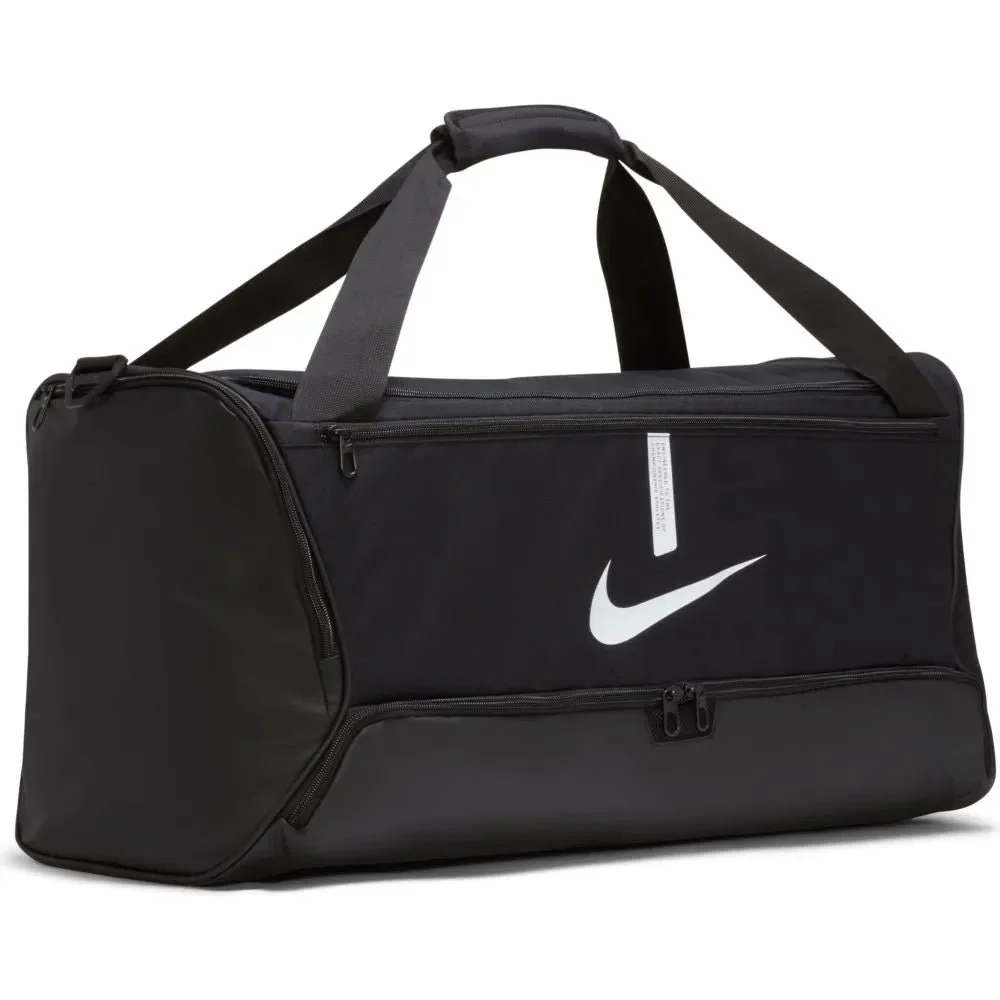 Nike Academy Team Medium Duffel Bag - Black-White - Image 3