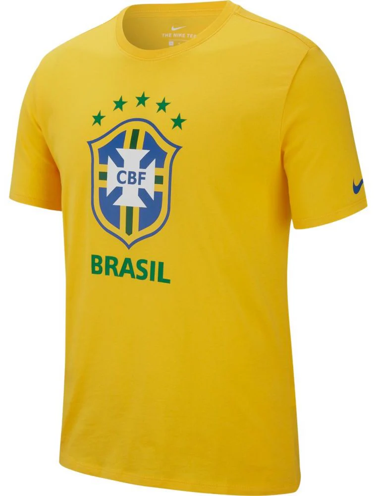 Nike Brasil 2018 Crest Tee - Yellow - Image 2