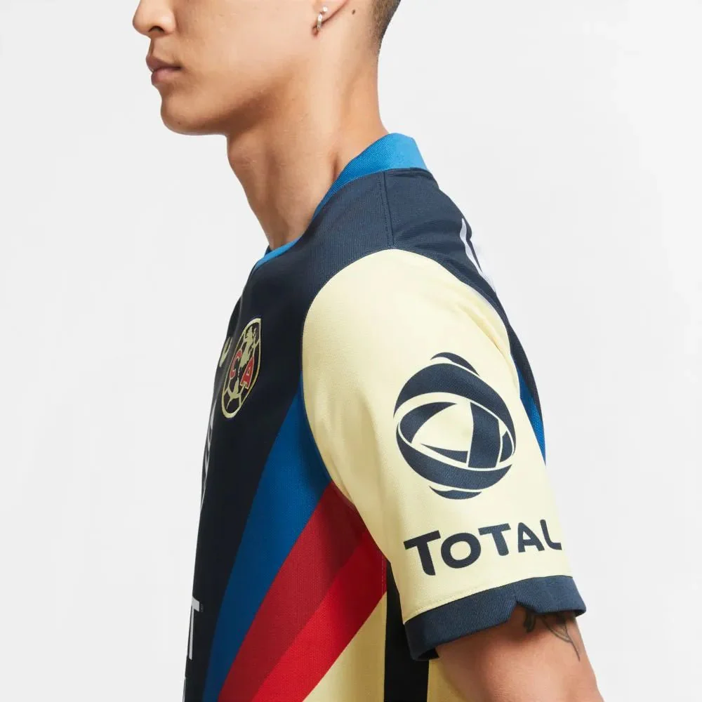 Nike Club America Home Jersey 2020-21 (Yellow - Navy) - Image 3