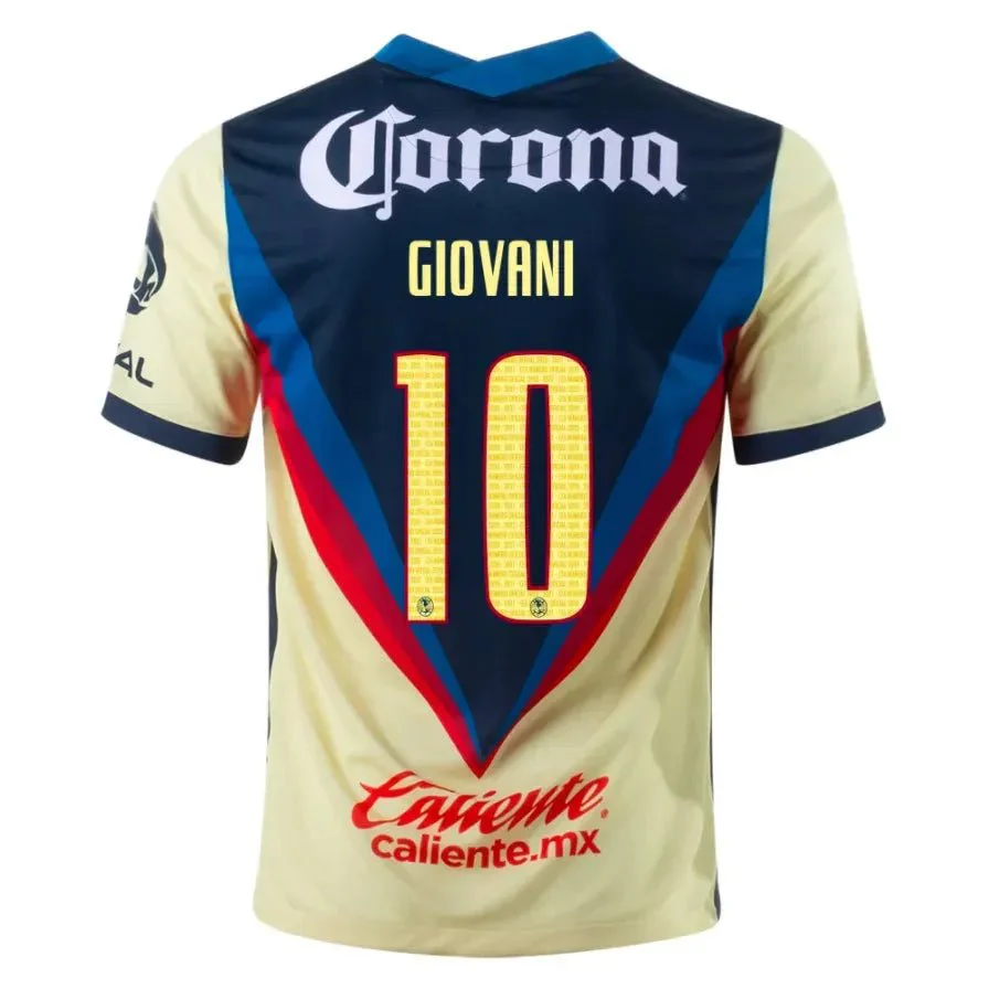 Nike Club America Home Jersey 2020-21 (Yellow - Navy) - Image 7