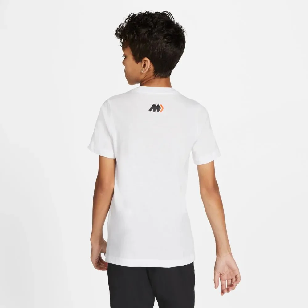 Nike CR7 YOUTH Hook Tee - White-Orange - Image 2