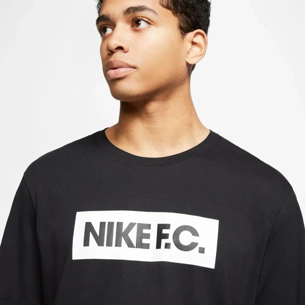 Nike FC Essentials Tee - Black-White - Image 3