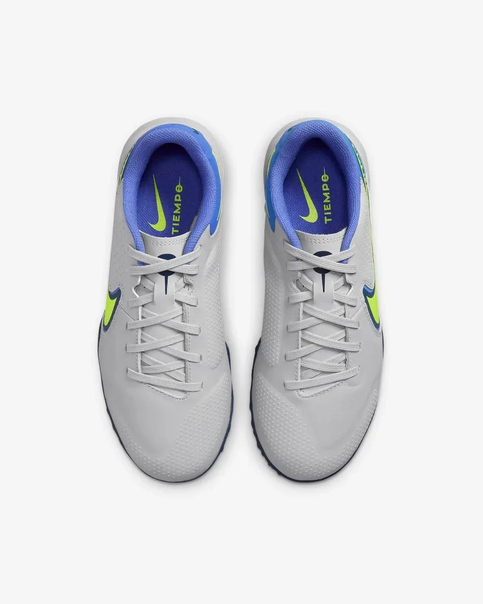 Nike Junior Legend 9 Academy TF - Grey-Sapphire-Volt - Image 4