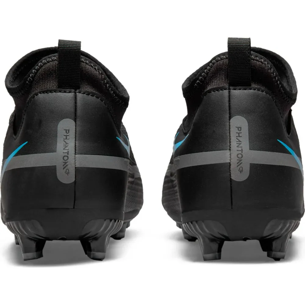 Nike Junior Phantom GT2 Academy DF FG-MG - Black-Blue - Image 5