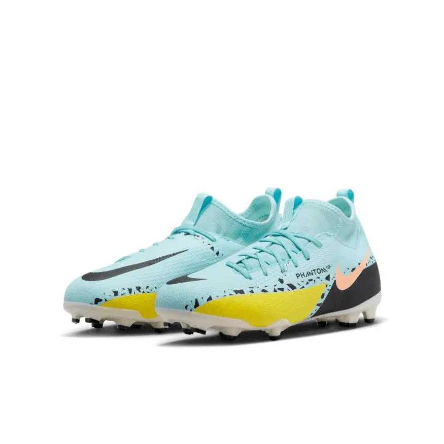 Nike Junior Phantom GT2 Academy DF FGMG  - Glacier Ice-Black - Image 3